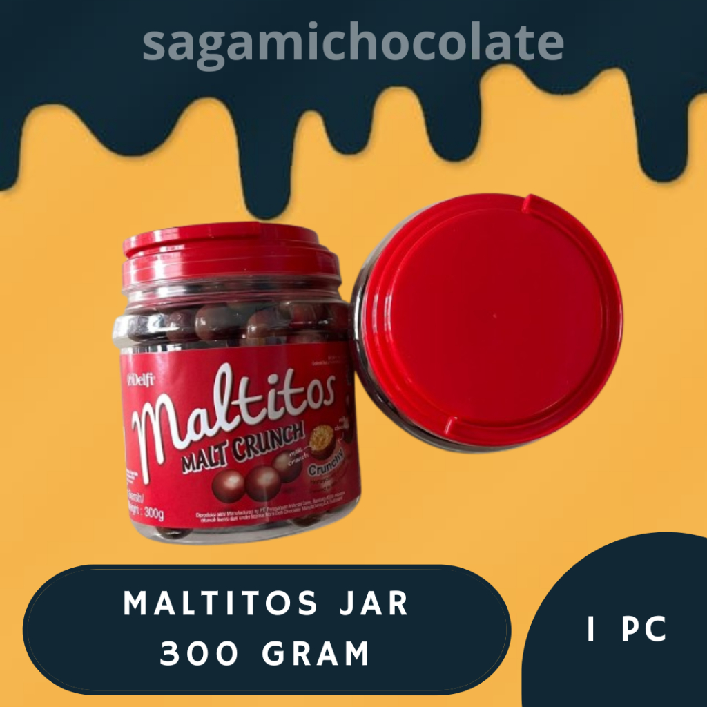 

DELFI MALTITOS MALT CRUNCH JAR / TOPLES (BUKAN KEMASAN REPACK)