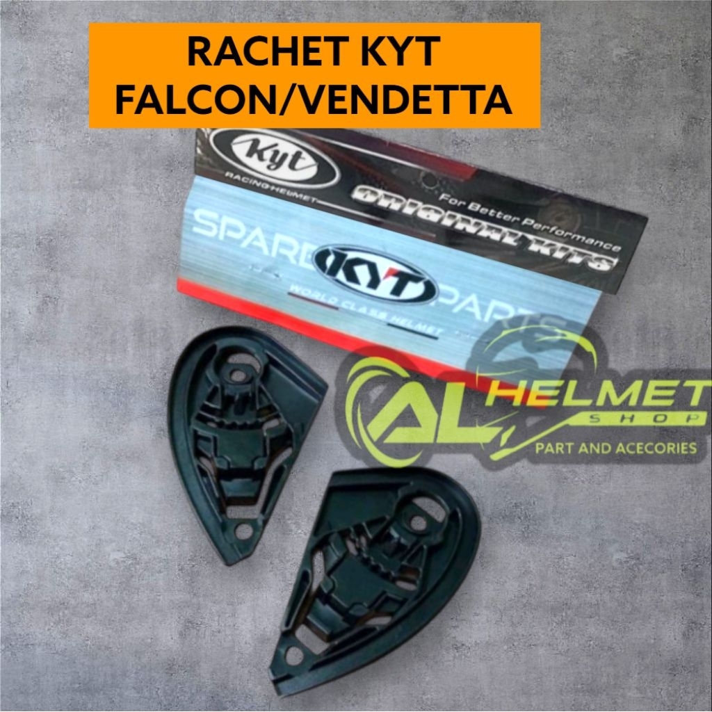 Rachet ORI VENDETTA / Falcon dudukan kaca helm kyt