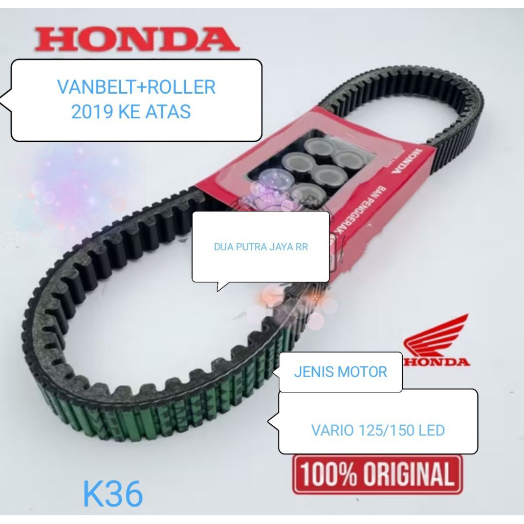 V-Belt Set Standart Original Vario Led 125 dan Vario 150