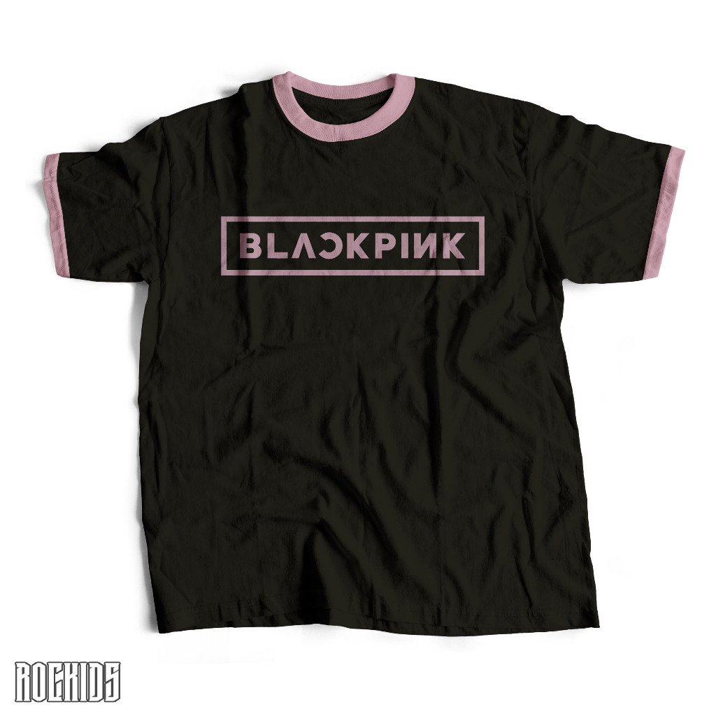 blackpink - ringer tee - kaos dewasa blackpink - ringer tee blackpink - kaos blackpink - tshirt blac