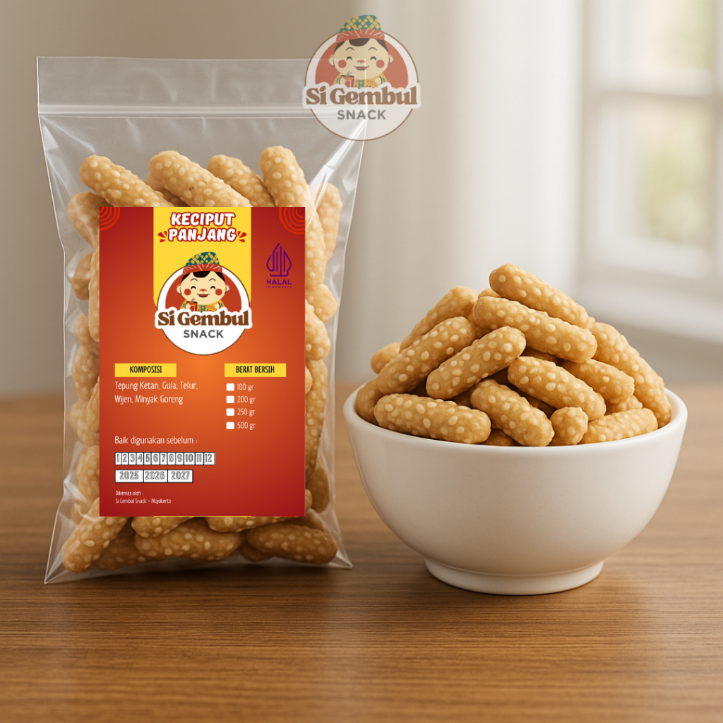 

Keciput Panjang Wijen Gurih Manis 250gr - Jajanan Tradisional Renyah