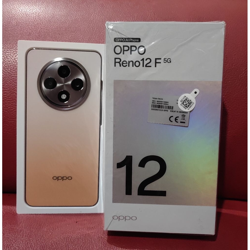 Oppo Reno 12F 5G, 12gb/512gb, Second resmi Oppo Indonesia, No minus