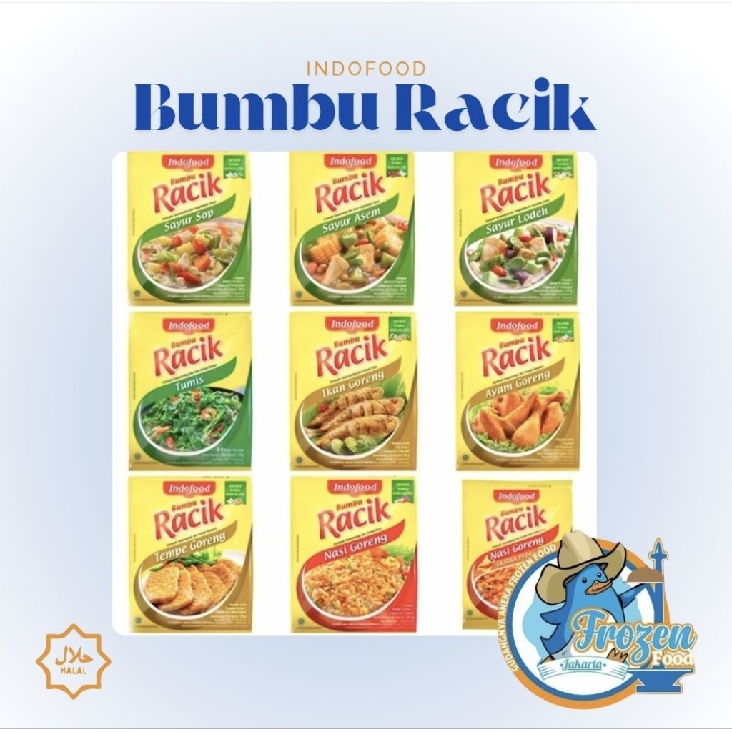

Indofood Bumbu Racik | 1 renceng isi 10 sachet | WAJIB EXTRA BUBBLEWRAP