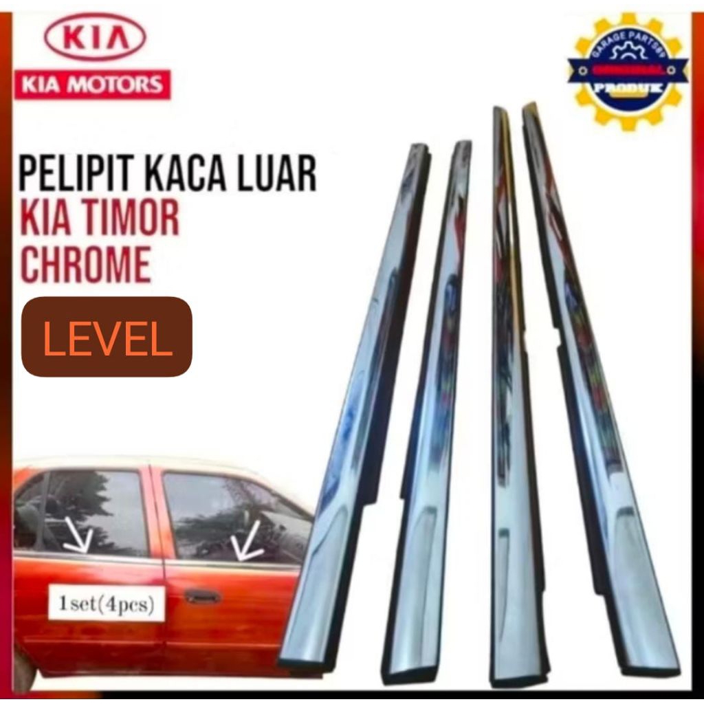 karet pelipit kaca luar water strip kaca luar mobil KIA TIMOR SOHC DOHC