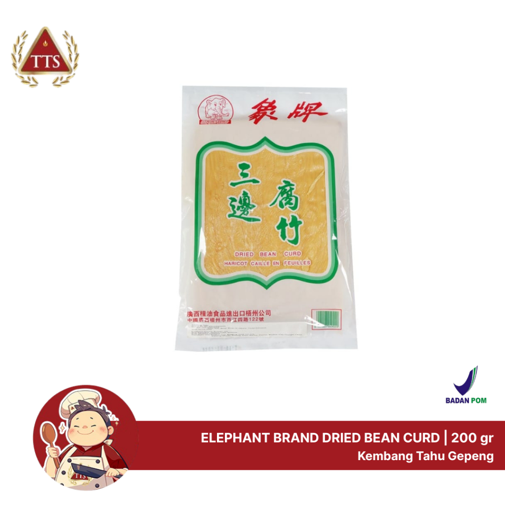 

Elephant Brand Dried Bean / Kembang Tahu Lembar Cap Gajah 200 GR