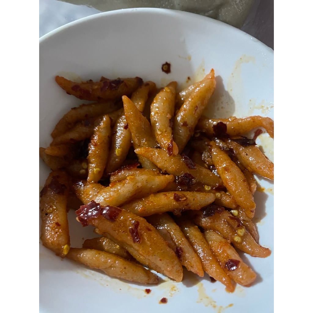 

Cicos aci mencos Chili oil rasa ikan/otak otak ikan/patrik/jajanansd