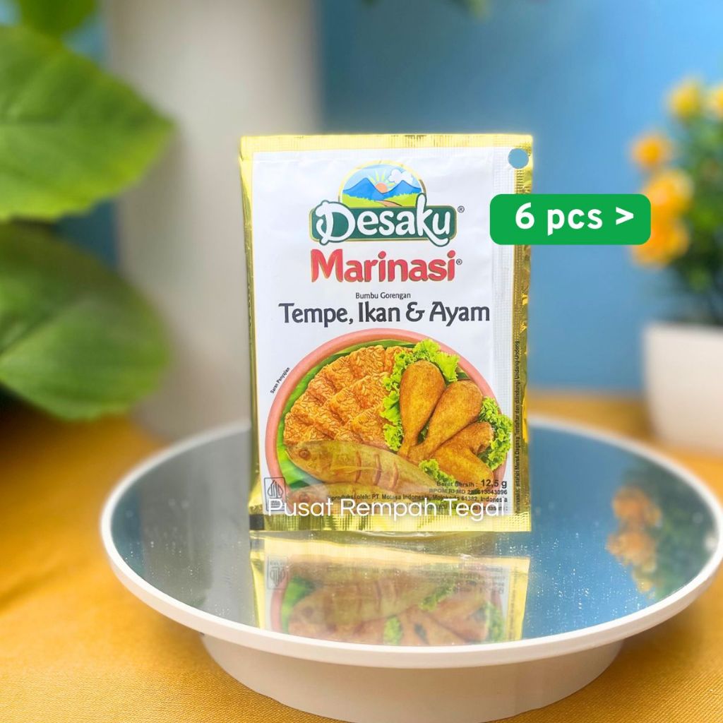

Paket Isi 6 Desaku Marinasi Bumbu Gorengan Tempe, Ikan, dan Ayam Isi 12.5gr