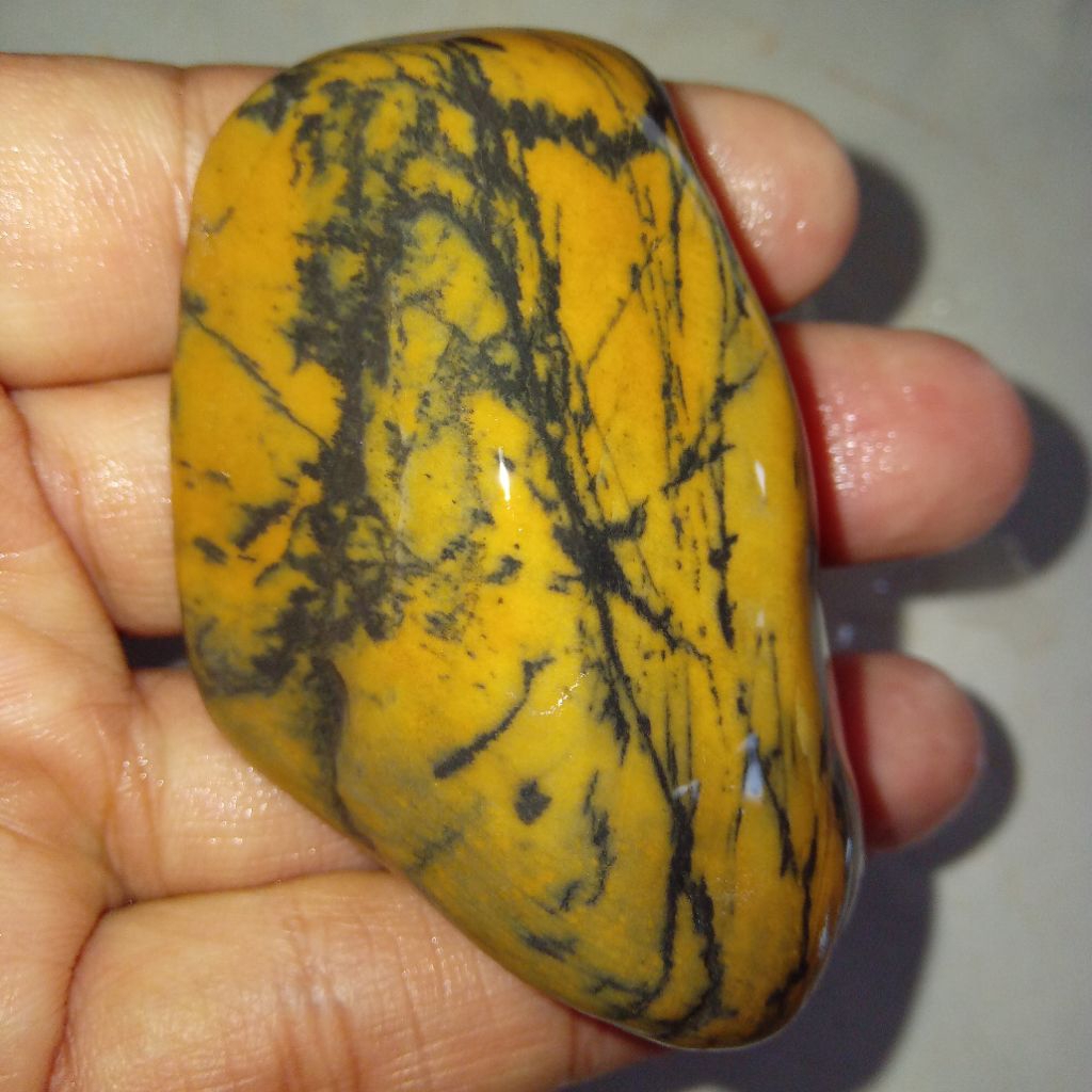 Original Batu Pirus Kuning Sumatera Unik Langka