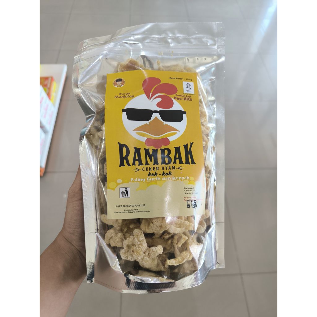 

Rambak Ceker Ayam Kok Kok 150gr