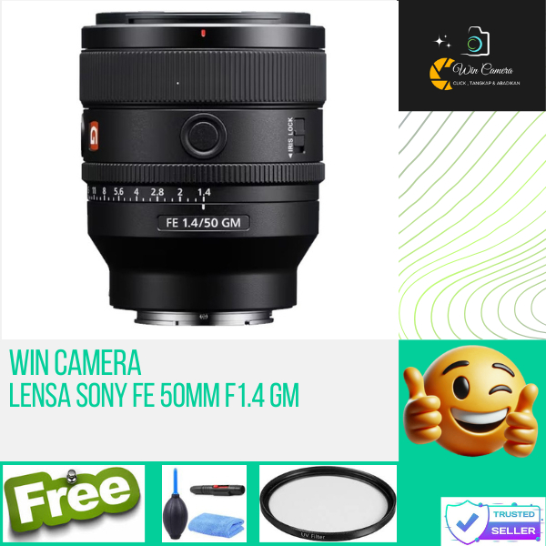 Lensa Sony FE 50mm f1.4 GM / Lensa Kamera Sony / Lensa Camera Sony / Lens Kamera Sony / Lens Camera 