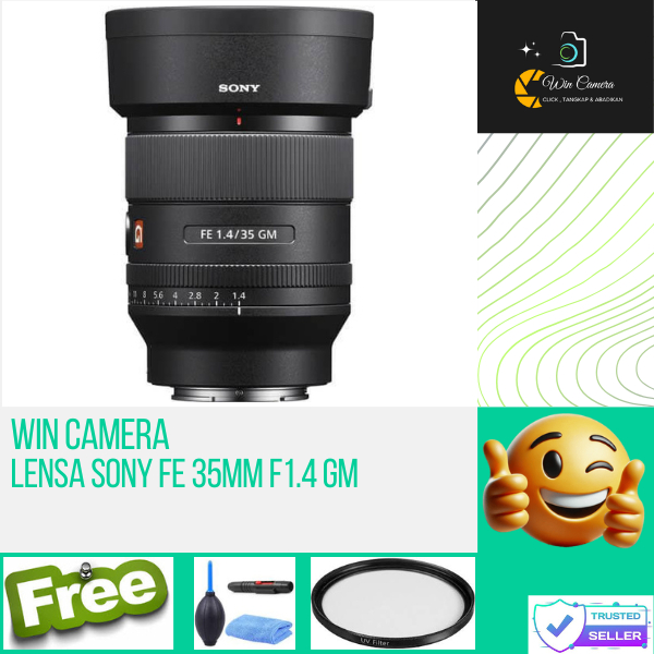 Lensa Sony FE 35mm f1.4 GM / Lensa Kamera Sony / Lensa Camera Sony / Lens Kamera Sony / Lens Camera 
