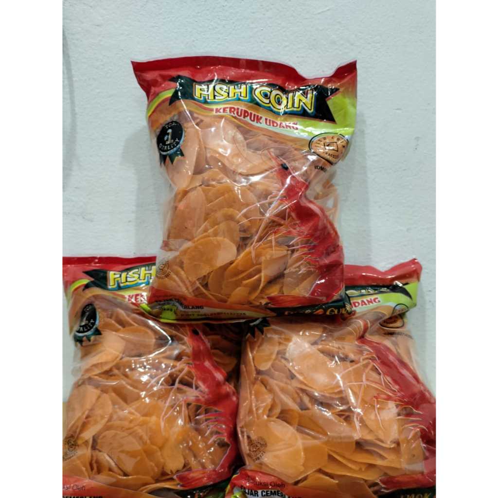 

Kerupuk Udang Kemasan 450gr Fish Coin
