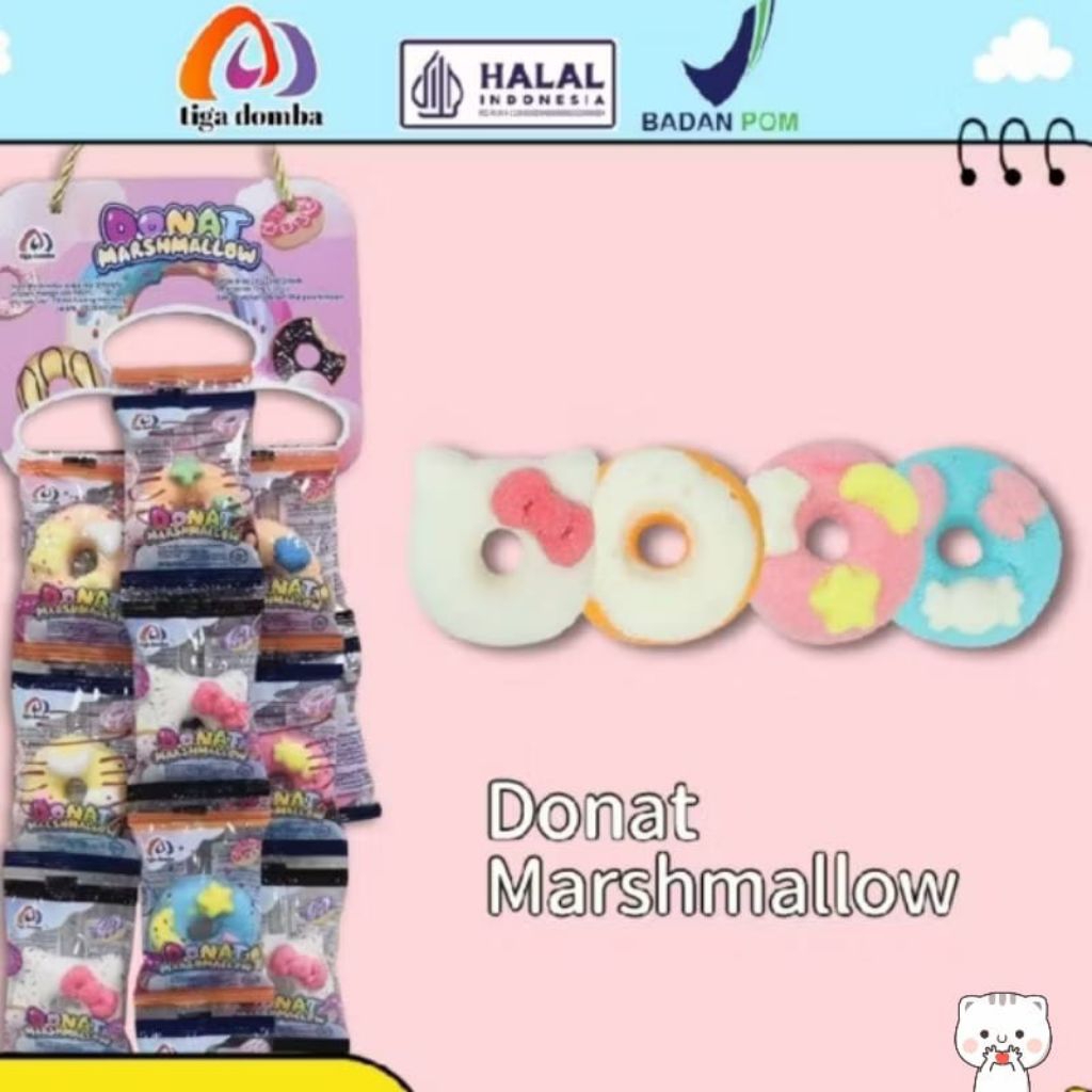 

TIGA DOMBA MARSHMALLOW DONAT ISI 30