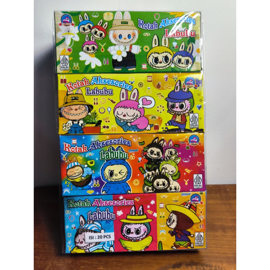 

PERMEN KOTAK MAINAN KEJUTAN LABUBU/KOTAK AKSESORIES LABUBU ISI 20
