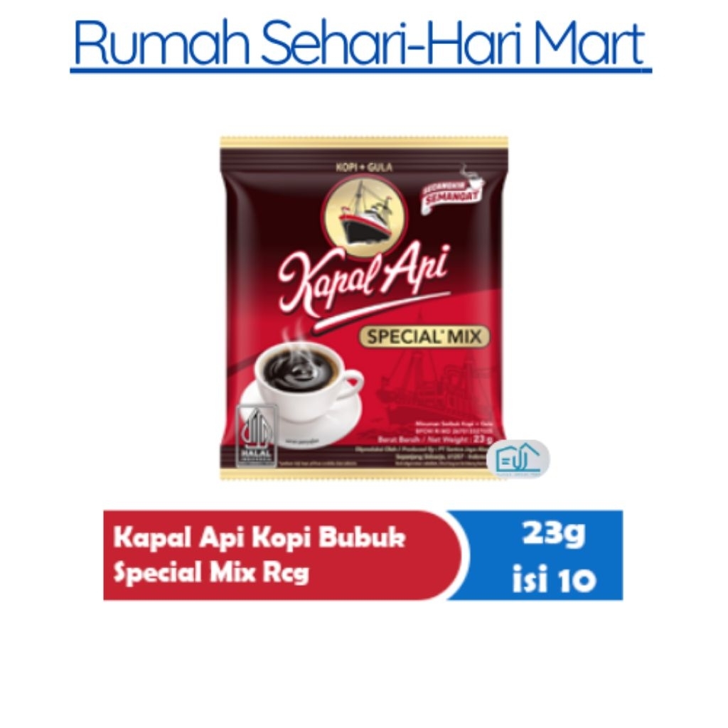 

Kapal Api Kopi Bubuk Special Mix Renceng 10x23g | Kopi Sachet Siap Seduh