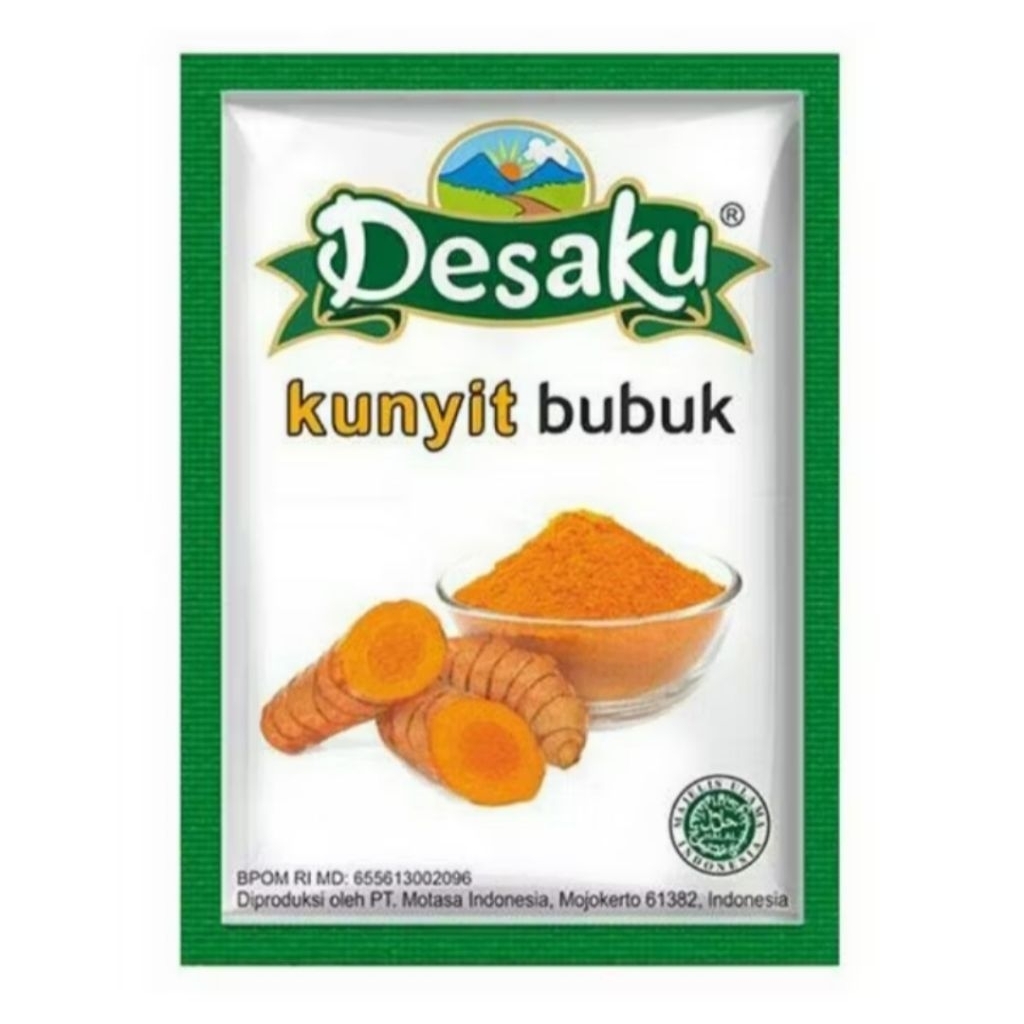 

DR - Desaku Kunyit Bubuk/Kunyit Bubuk 1 renceng isi 12pcs