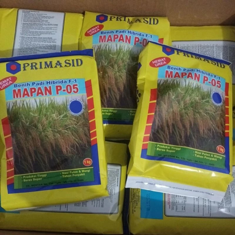 

Benih padi Hibrida Mapan P 05 1 kg kemasan asli pabrik ( BISA COD )