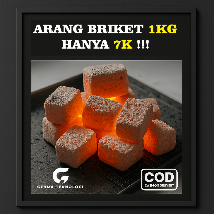 Arang Briket Arang Batok Kelapa Germa Teknologi Areng Briket Murah