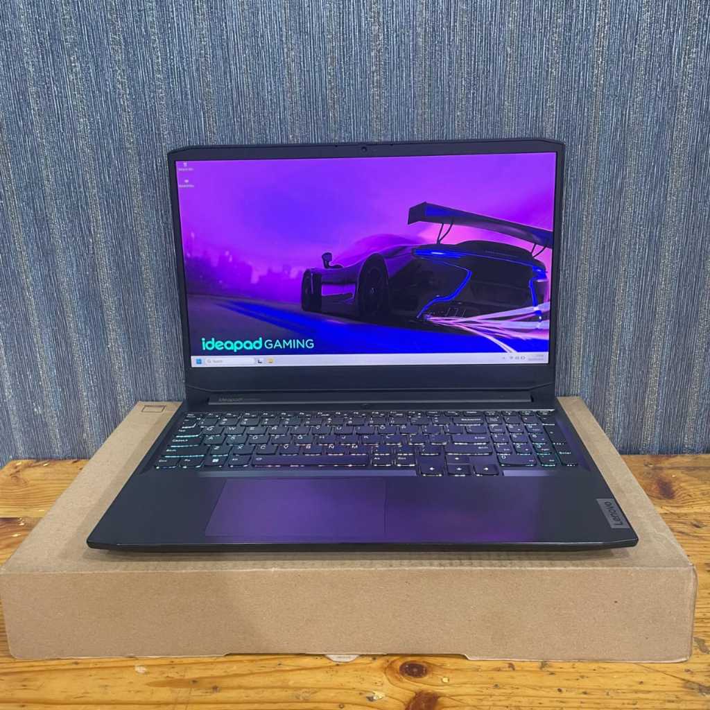 Lenovo Ideapad Gaming 3 15ACH6, Ryzen 5 - 5600H, 8/512Gb, #VGA, Black, BERGARANSI