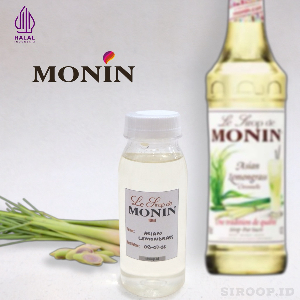 

Monin Asian Lemongrass Syrup Flavour Repack 30ml 75ml 100ml
