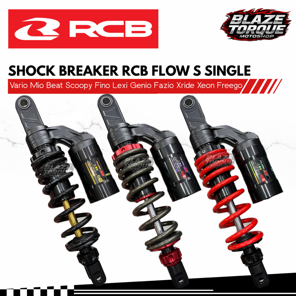 Shock Breaker RCB FLOW S 305mm 330mm 340mm Vario Beat Scoopy Genio Lexi Original