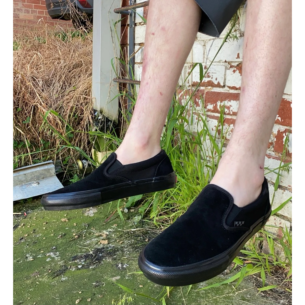 PXPC // VANS - SLIP ON SKATE PRO - BLACK/BLACK - FOOTWEAR - SEPATU SKATE