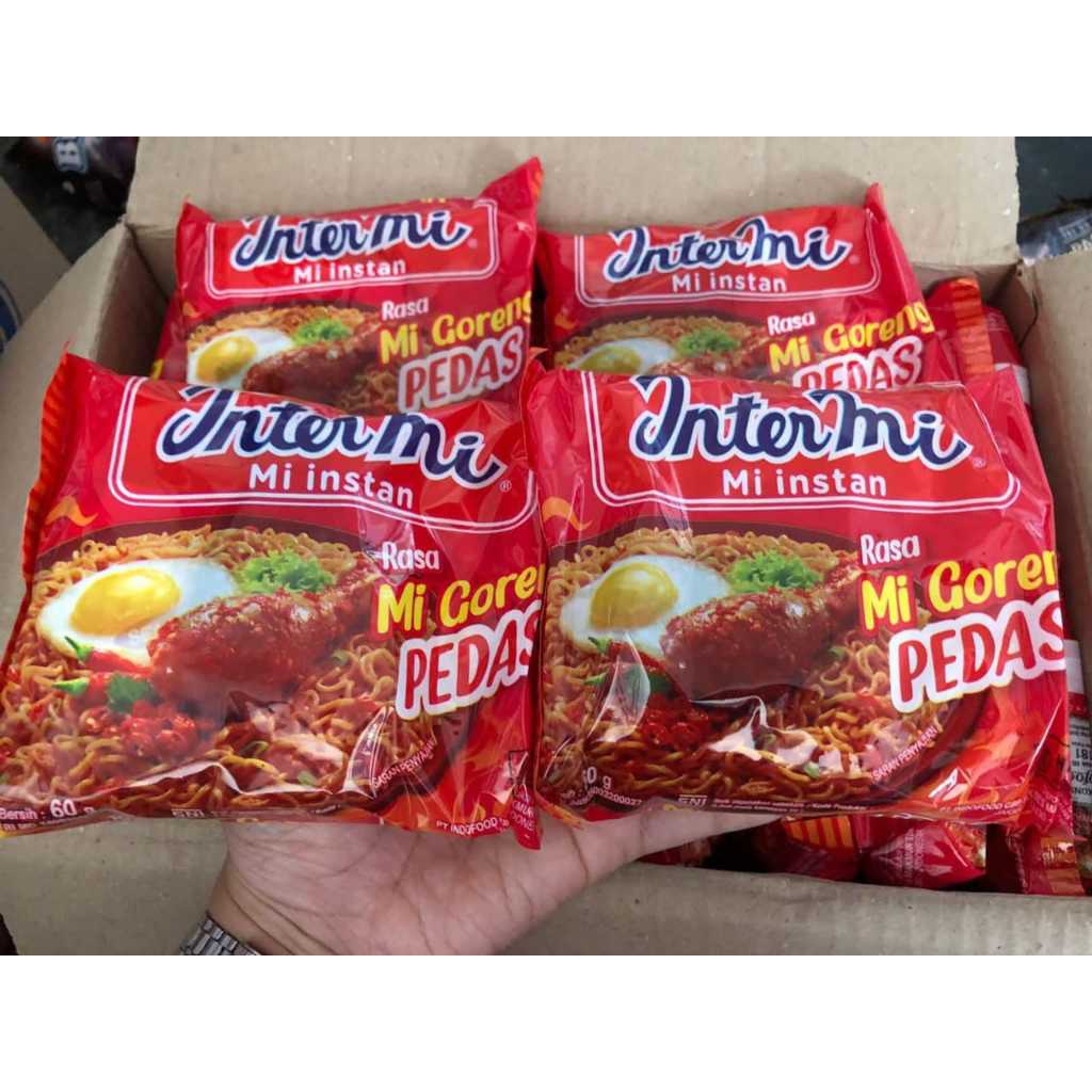 

PROMO HEMAT INTERMIE MIE GORENG RASA PEDAS 1 DUS ISI 40 BUNGKUS MIE INSTAN MURAH