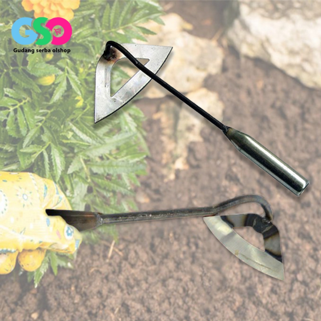 Cangkul Kepala Mini Cangkul Kecil Berkebun Untuk Kebun Tanah Sayur Cangkul Portable Mini Panjang