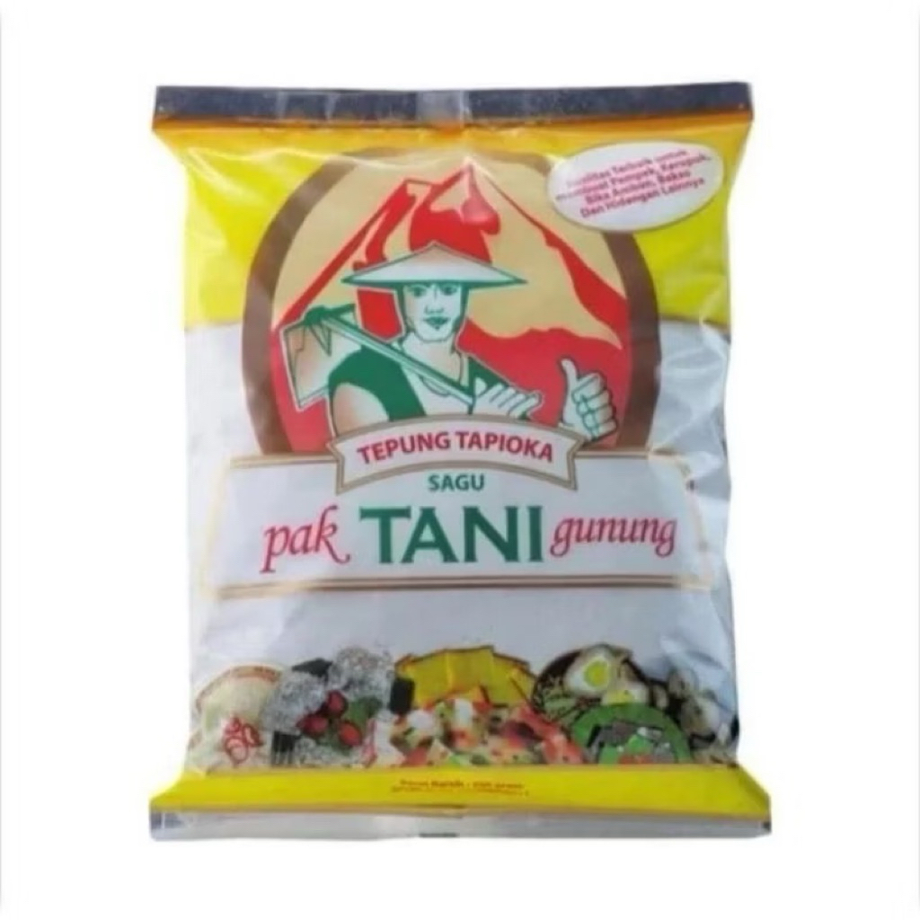

Tepung Tapioka Sagu Cap Pak Tani Gunung 500 gr