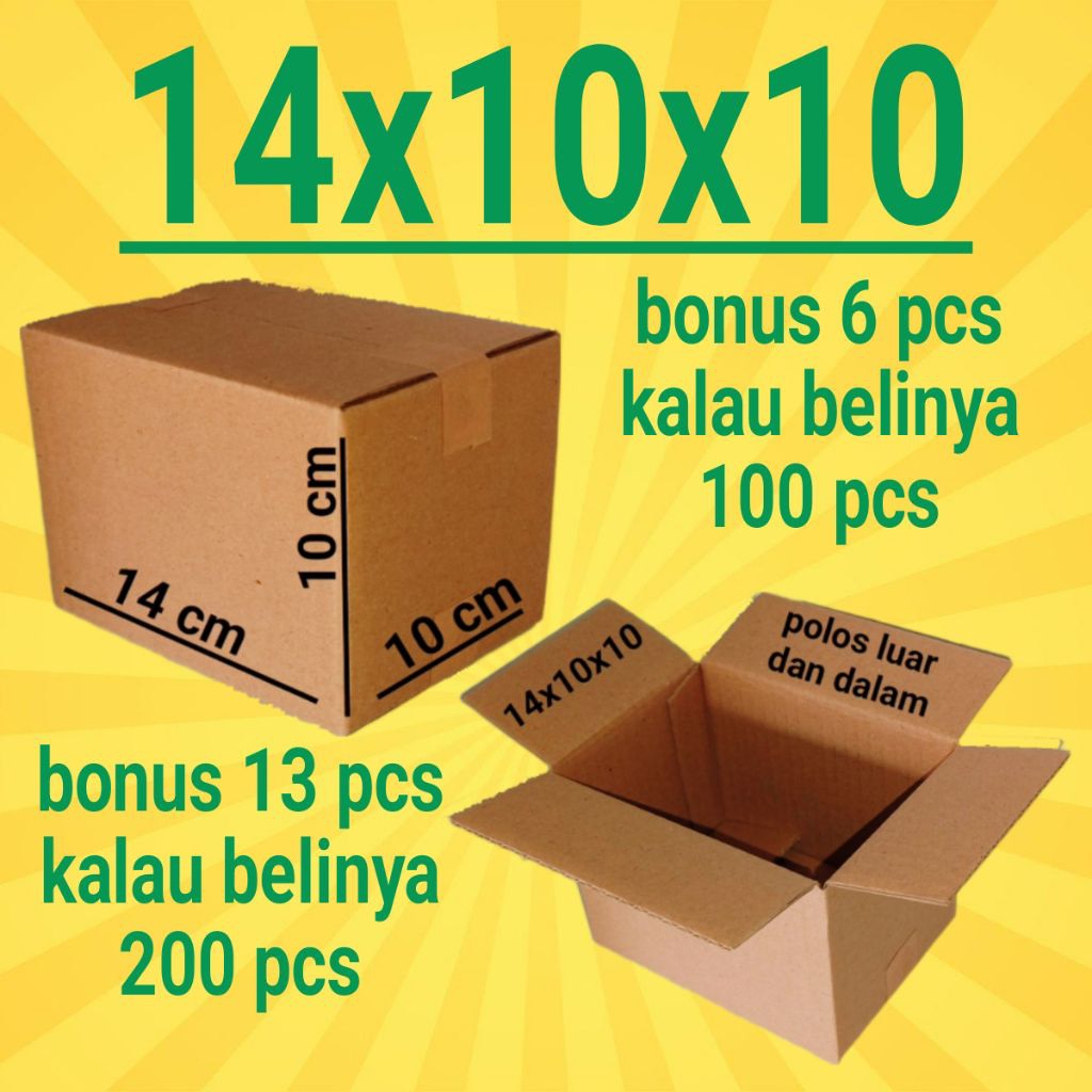 

Kardus Packing Ukuran 14x10x10