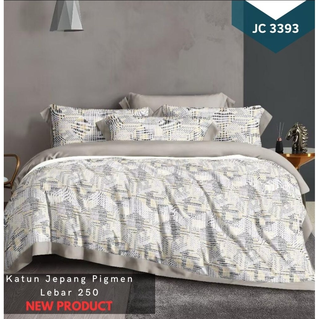 Kain sprei katun Jepang " Motif kotak kotak / Square"