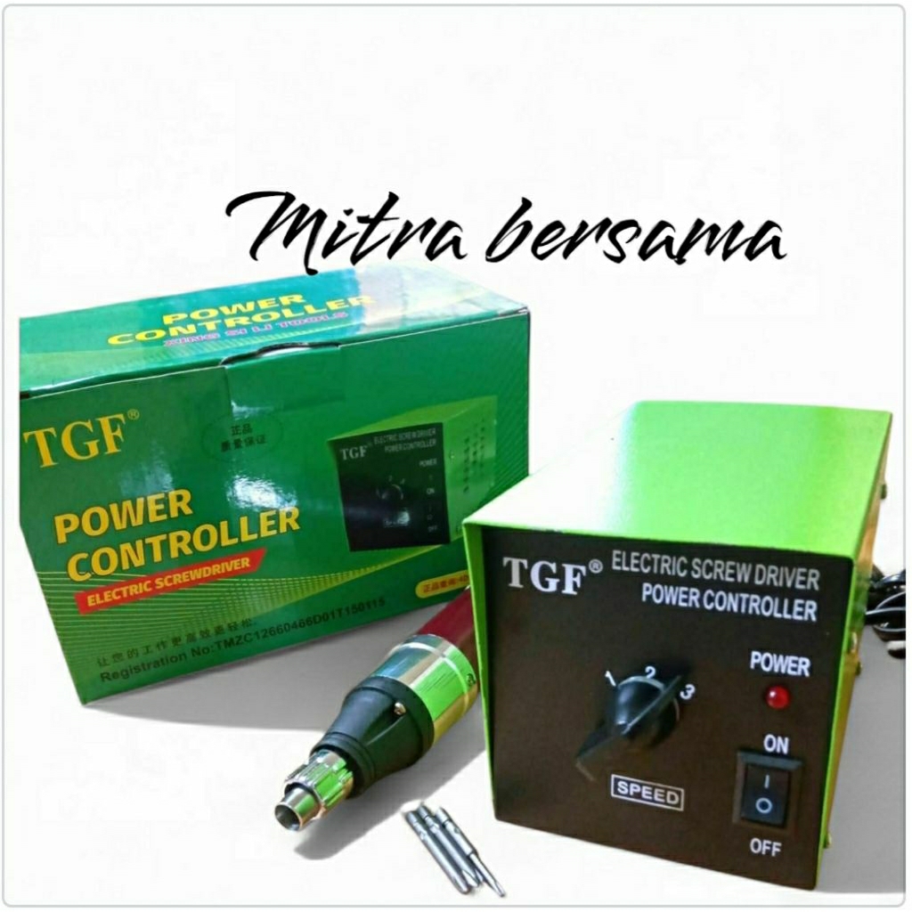 OBENG LISTRIK SET MESIN+ADAPTOR BOR OBENG LISTRIK TGF