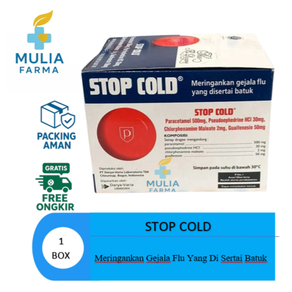 Stop Cold Box Isi 15 Strip @4 Tablet - Obat Batuk Pilek