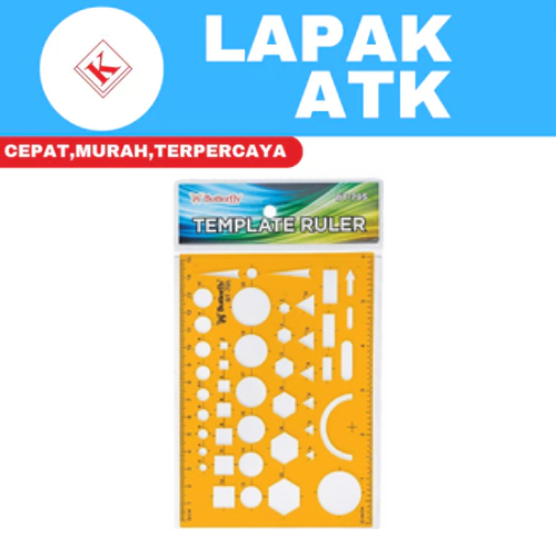 

Penggaris Cetakan Template Shape Math BUTTERFLY BT-795 ++LT3vv