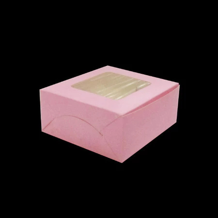 

Dus Kotak Snack Box Jendela 10x10x5 cm ( XS) Pink