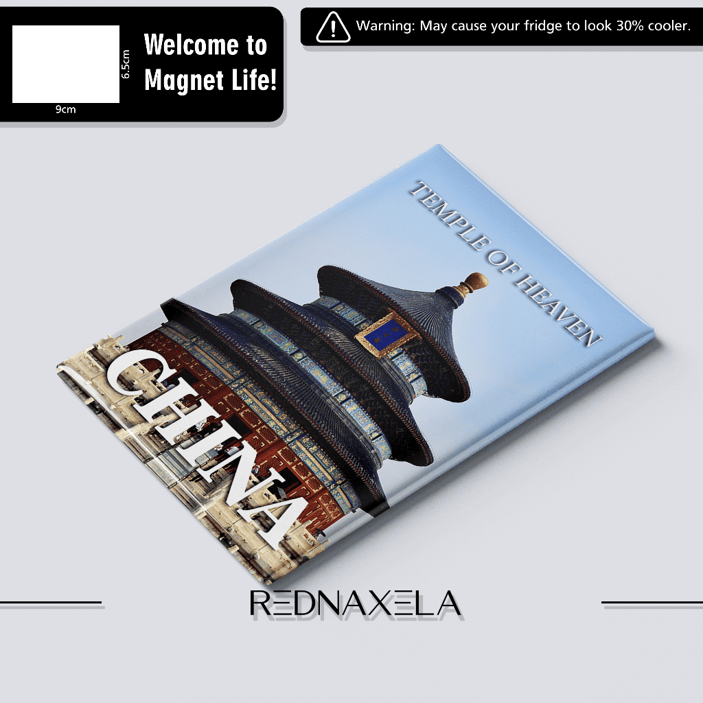 Magnet Kulkas - China Temple of Heaven Glossy Fridge Magnet Collection Souvenir Gift