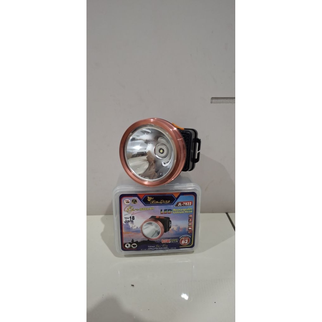 Senter Kepala Jinlong JL-7822 80W Cahaya Putih