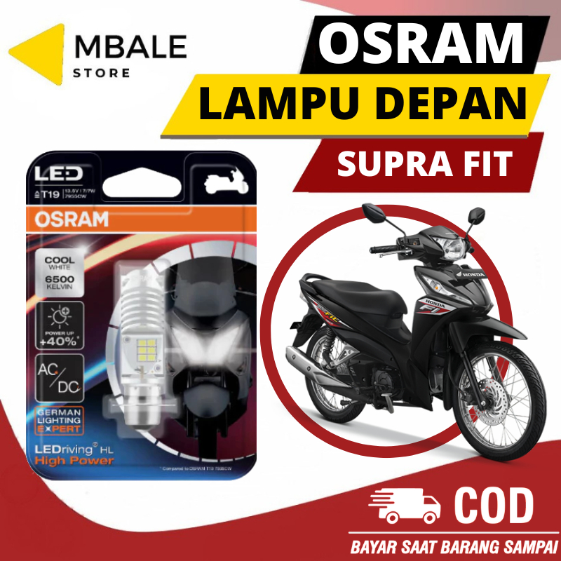 Lampu Depan LED Osram Supra Fit / Fit X Original AC/DC