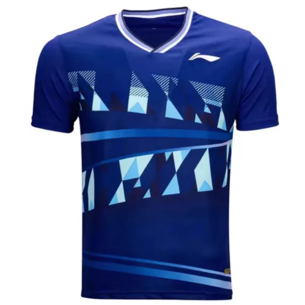 Special Price Kaos / Jersey Badminton Lining ATSU807 Navy / Black LINING JERSEY Original