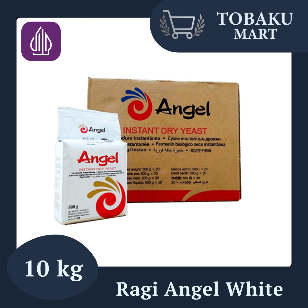 

RAGI ANGEL WHITE 10KG / 20X500GR / RAGI INSTANT PUTIH UNTUK ADONAN ROTI, DONAT, DAN BAKPAO DENGAN AROMA LEBIH NETRAL / FERMENTASI CEPAT DAN HASIL ADONAN LEBIH CERAH / COCOK UNTUK INDUSTRI ROTI, PRODUKSI MAKANAN SKALA BESAR, DAN USAHA BAKERY PROFESIONAL
