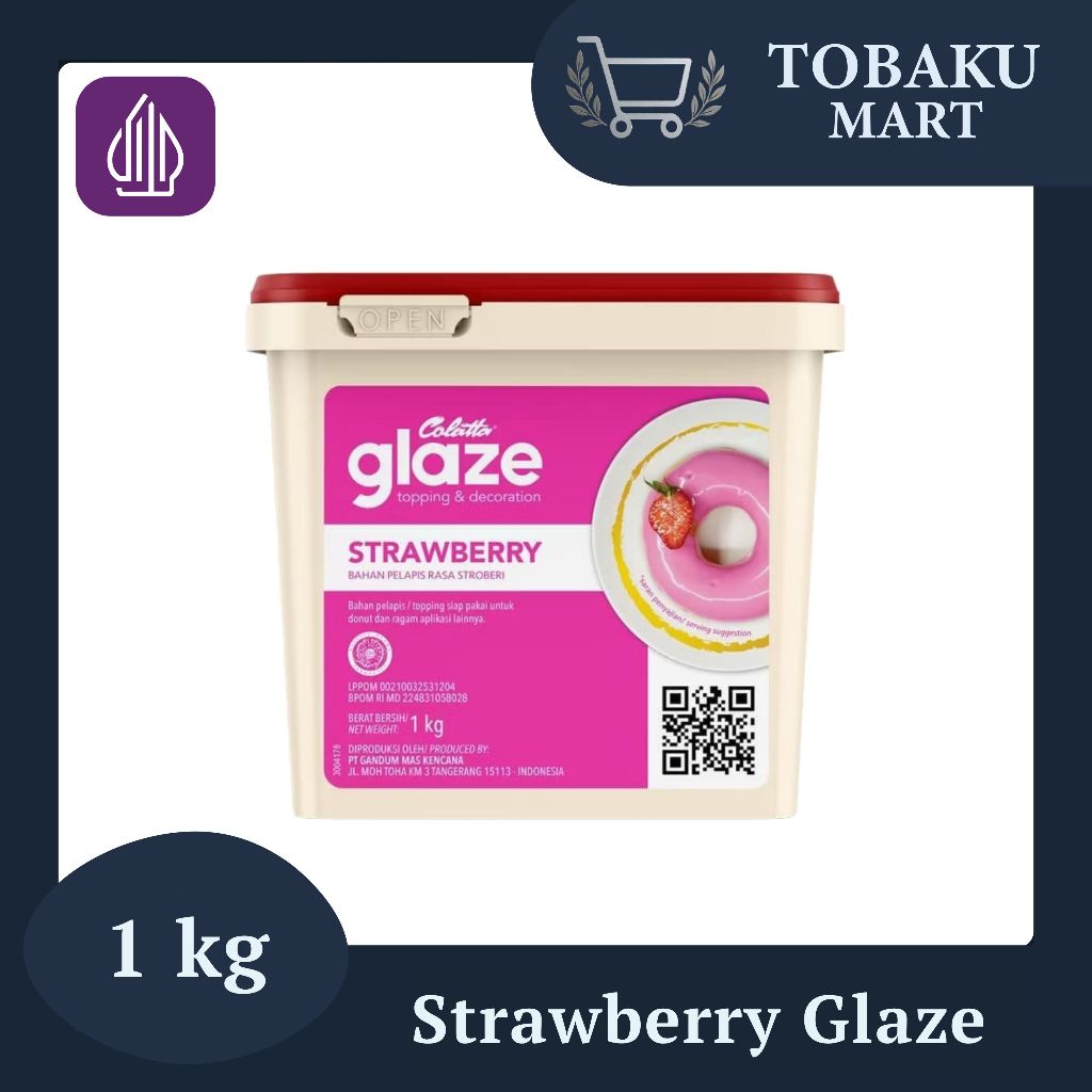 

COLATTA GLAZE STRAWBERRY 1KG / 5KG / GLAZE CELUP SIAP PAKAI RASA STRAWBERRY DENGAN WARNA MERAH MUDA CANTIK UNTUK DONAT, ROTI, DAN KUE MODERN / LAPISAN MENGILAP DENGAN AROMA BUAH SEGAR YANG MANIS / COCOK UNTUK JUALAN CEMILAN KEKINIAN