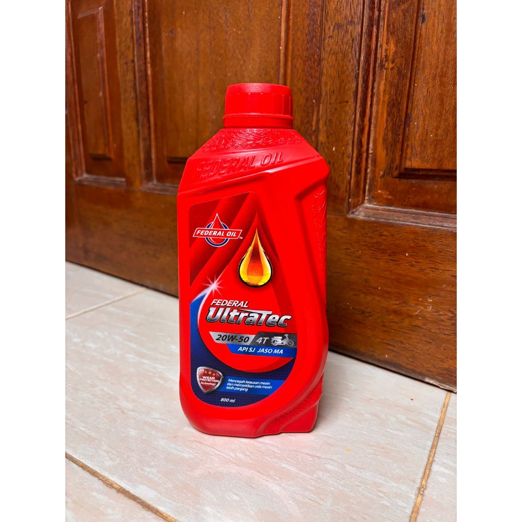 FEDERAL ULTRATEK 0.8L OLI MOTOR BEBEK / OLI Federal Ultratec 800ml 20w-50 oli motor federal