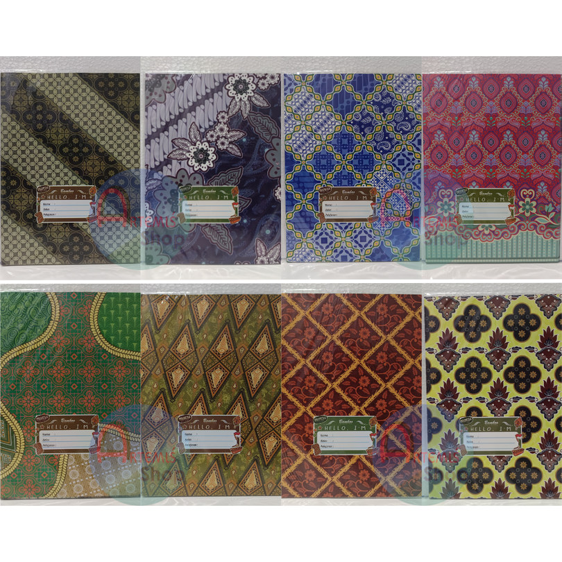 

Sampul Buku Kertas Kwarto / Kecil BAMBOO Batik