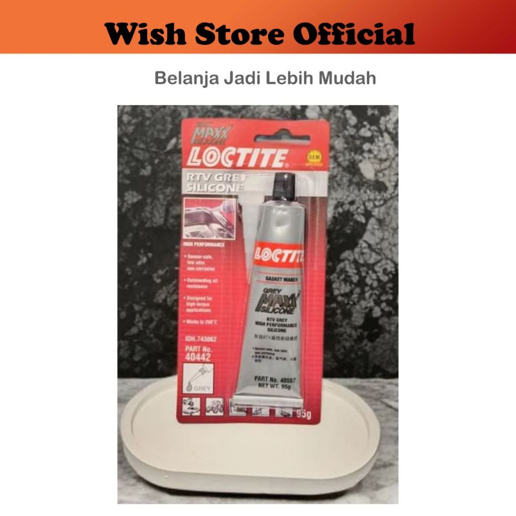 [PCS] Lem Gasket Mesin RTV Grey Maxx Silicone / Silikon Loctite 5699 GreyMaxx High Temperature 95 Gr