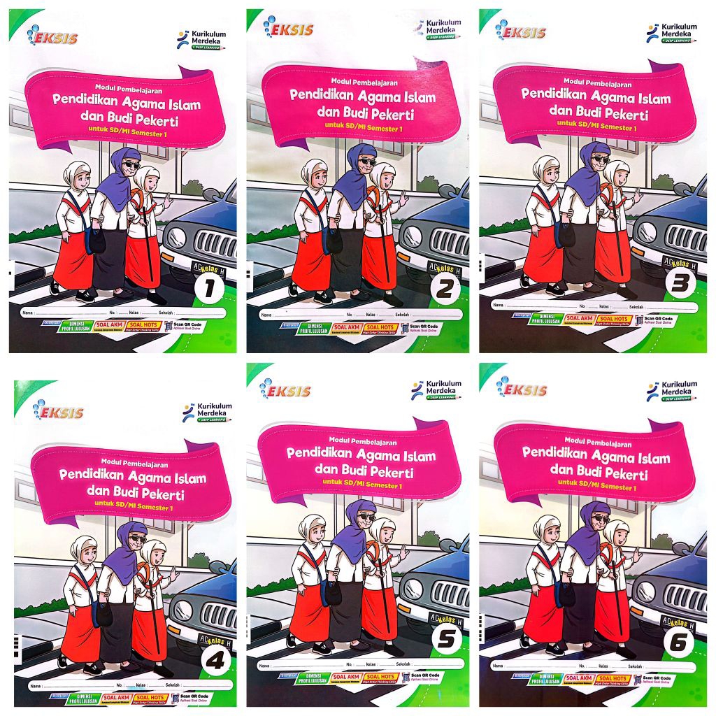 BUKU LKS SD MI EKSIS PENDIDIKAN AGAMA ISLAM DAN BUDI PEKERTI KELAS 1 2 3 4 5 6 SEMESTER 1 GANJIL KUR