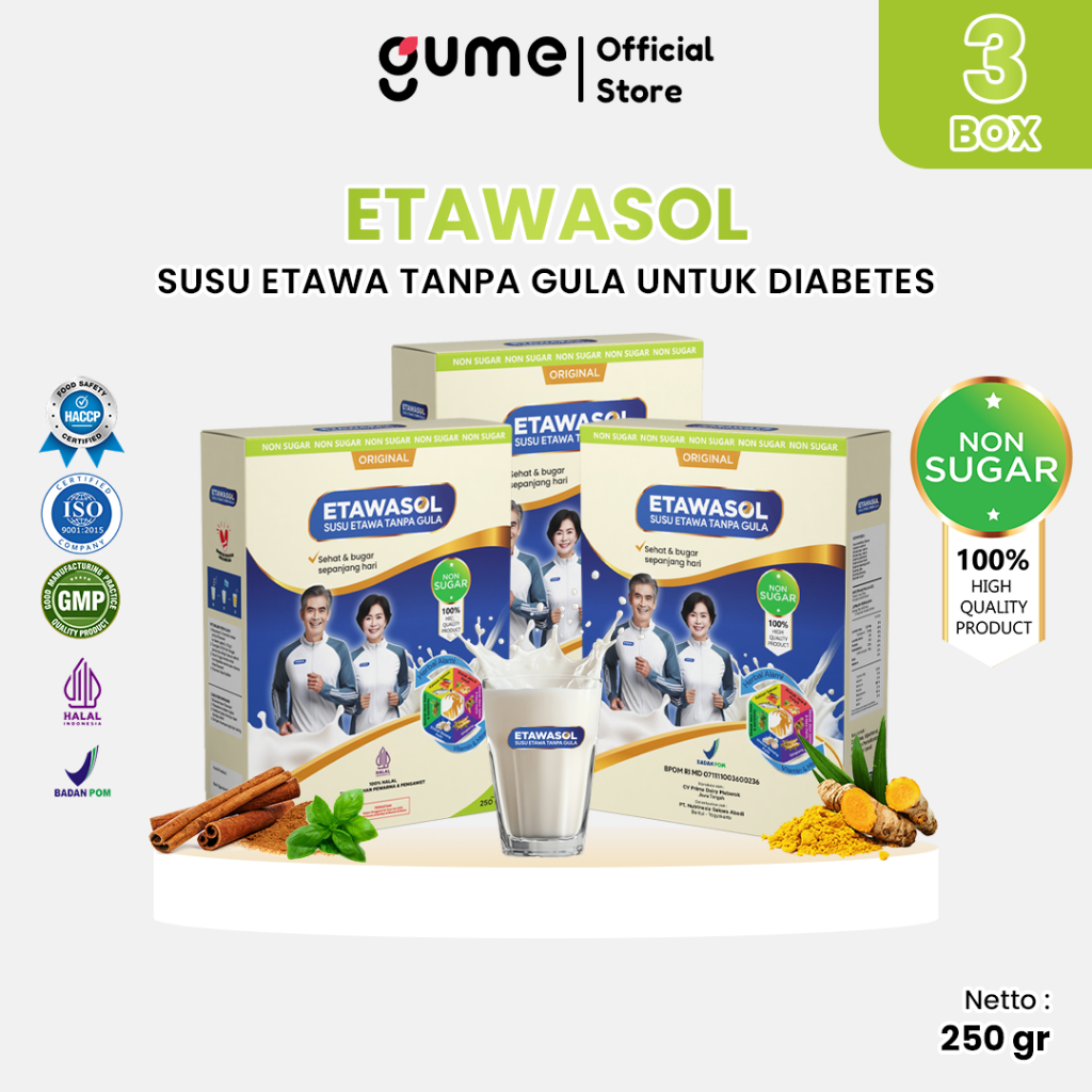 

Etawasol Susu Kambing Tanpa Gula Untuk Membantu Mengatasi Diabetes dan Hipertensi Paket 3 Box