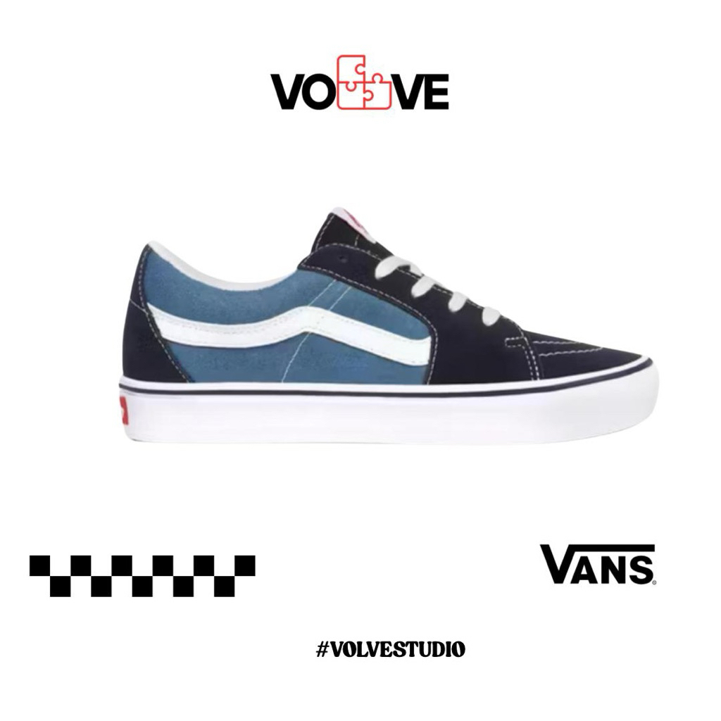 V Sk 8 Low Navy White Original