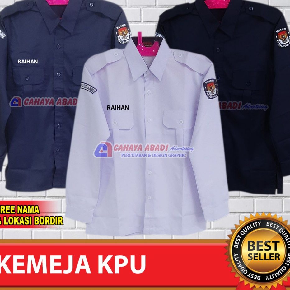 Recomend Kemeja KPU Baju KPU Seragam Komisi Pemilihan Umum