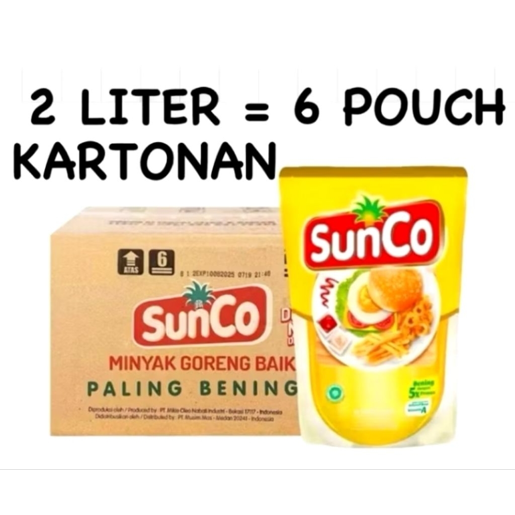

Minyak Goreng Sunco 2L isi 6pcs