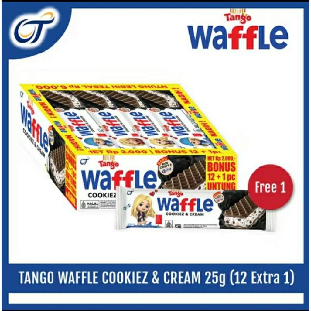 

Tango Waffle Cookiez & Cream 25 gr